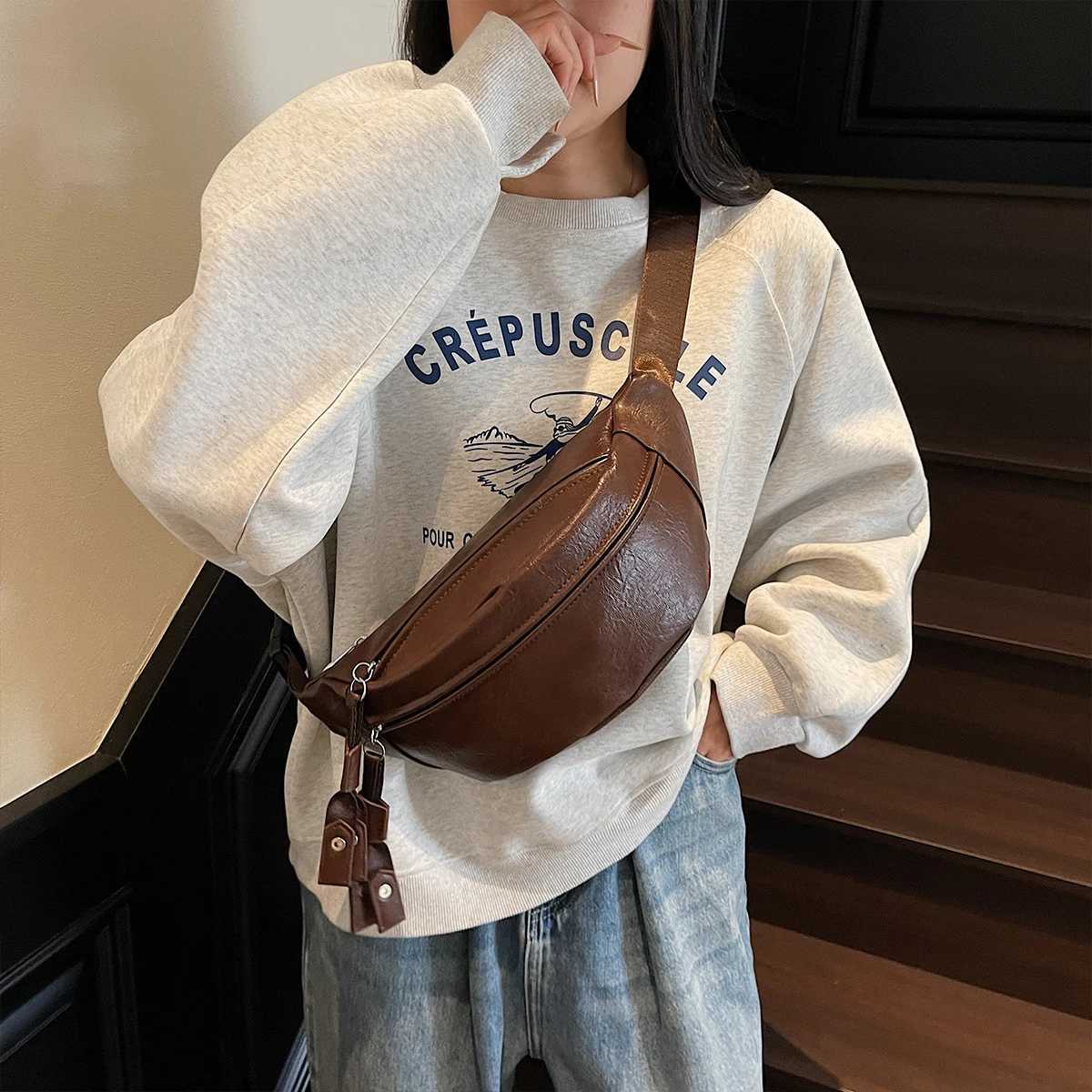 Fashion Classic Vintage PU Ch Bag for Wen Quilted Large Capacity Adjustable Strap Glossy Finish for Cmute Shopping Shoder Bag Y251121