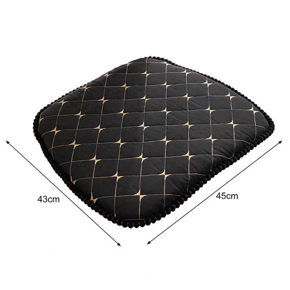 Chair Mat Zipper Design Comfortable Seat Cushion Easy To Clean Strap Fixed Chair Cushion For Home Office Wood Dining Chair Pads C251121