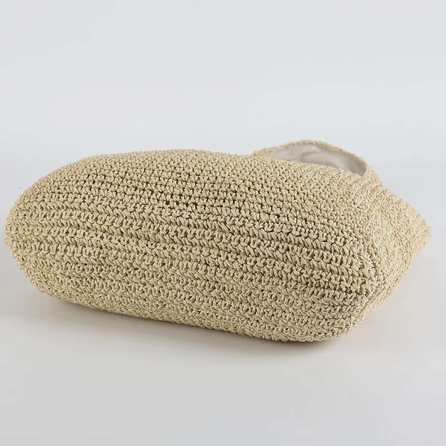 Fashion Women Shoulder Paper Woven Female Handbags Large Capacity Summer Beach Straw Bags Casual Tote Purses 2022