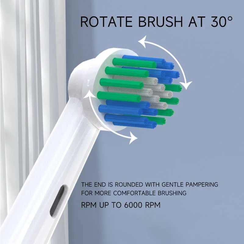 Electric Toothbrush Rotary Round Head Adult Soft Bristle Induction Automatic Mens And Womens Couples Set Compatible With Oraby C251121