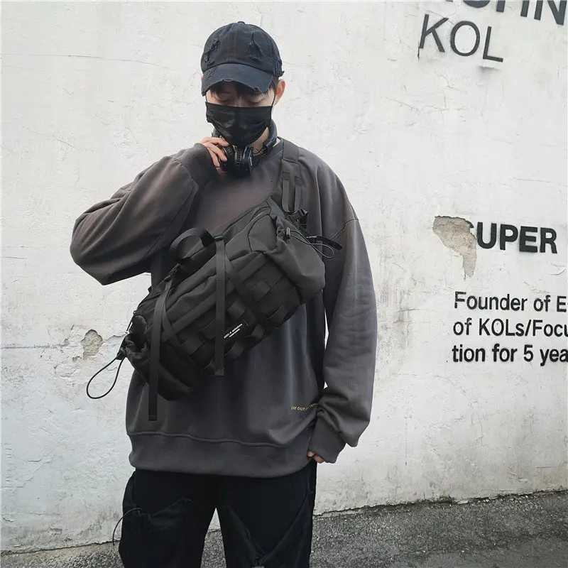 Fashion Street Trend Ch pack Shoder Bag Functial Nyl Crossbody Bags Unisex Outdoor Hip hop Bag Fi Waist packs Phe Pack Y251121