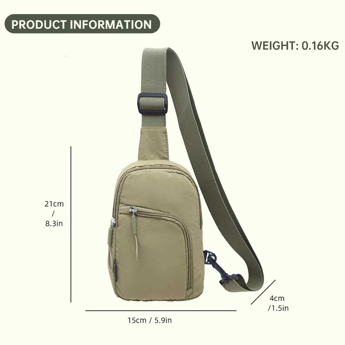 Breast Bag Womens New Waterproof Large Capacity Backpack Multi-Functional Casual Oxford Cloth Crossbody BagT251121