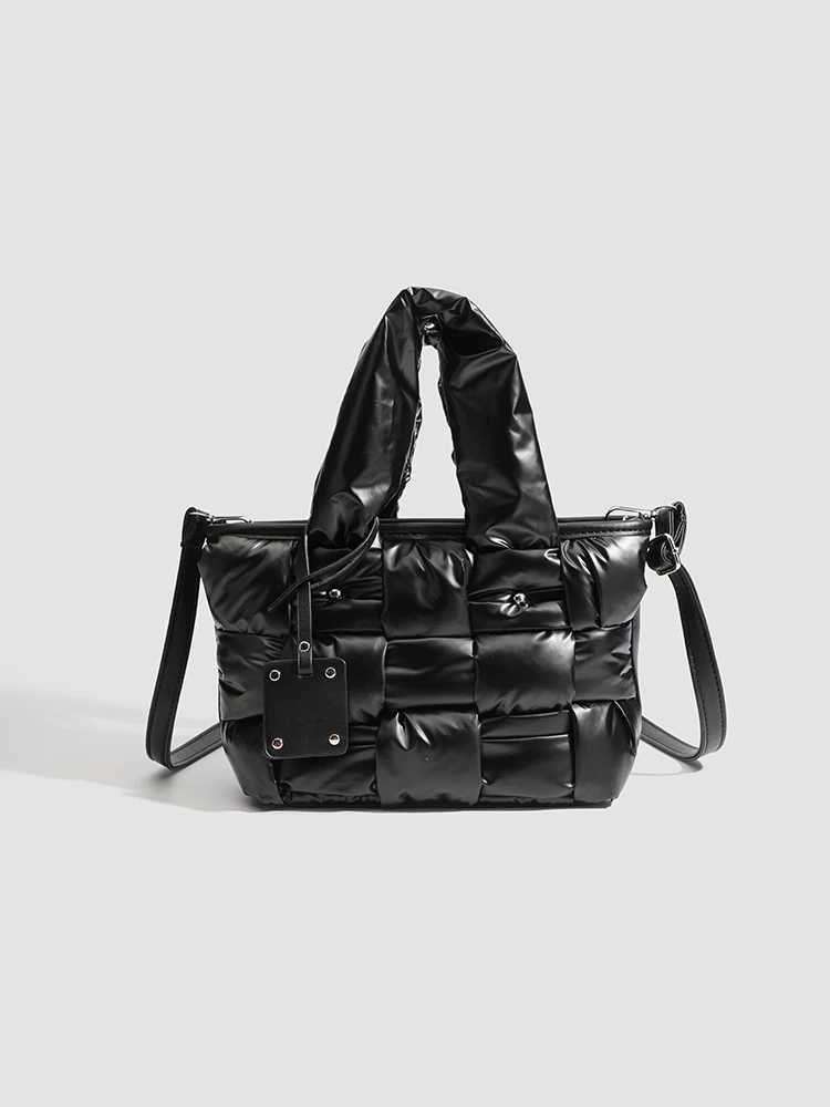 Casual Handwoven Puffer Tote Bags For Wen Luxury Designer Handbags Purses 2025 New In Polyer Top handle Underarm Shoder Y251121