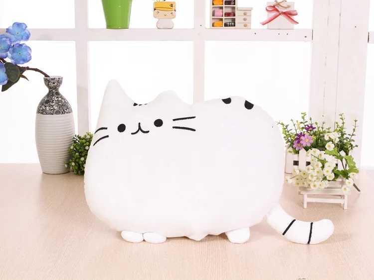 Creative Sofa Cushion Cat Cotton Biscuit Plush Animal Doll Kids Toys Cute Houseware Decoration Halloween Gifts C251121