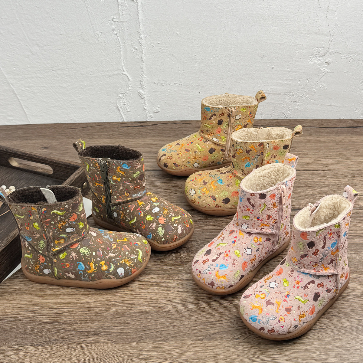 New designer shoes Children s Soft Sole Leather Boots Winter New Boots Girls Fleece Lined Genuine Leather Martin Boots Baby Short Boots Boys Large Cot