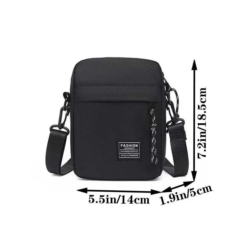 Mens Bag Available in Single Shoulder or Cross-Body Design Suitable for Daily Use during School Made of Nylon MaterialT251121