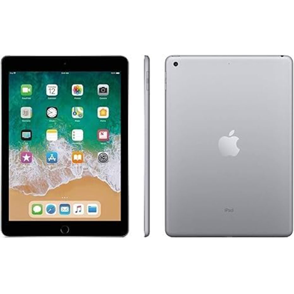 Apple iPad 6th Generation(2018 Model) with Wi-Fi 128GB Apple 9.7inch - Space Gray (Renewed) (Used 90% New)