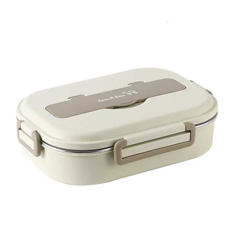 304 Stainless Steel Compartment Lunch Box Set Sealed Portable Insulated Microwae Heating Soup Bento Box for Adult Food ContainerM251121