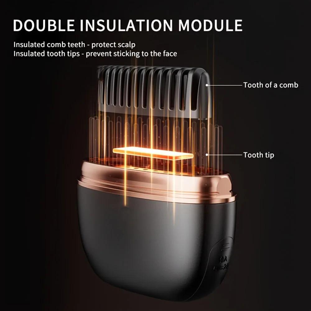 Wireless Straightening Comb Portable USB Charging Hair Straightener Brush Heating Plates Comb for Smooth Styling Hair Styler 251113