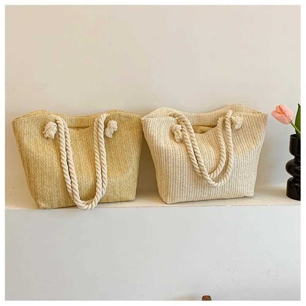 New Shoulder Bag Summer Beach Tote Bag Large Capacity Raffia Boho Shoulder Bag Top-Handle Bags WomenT251121