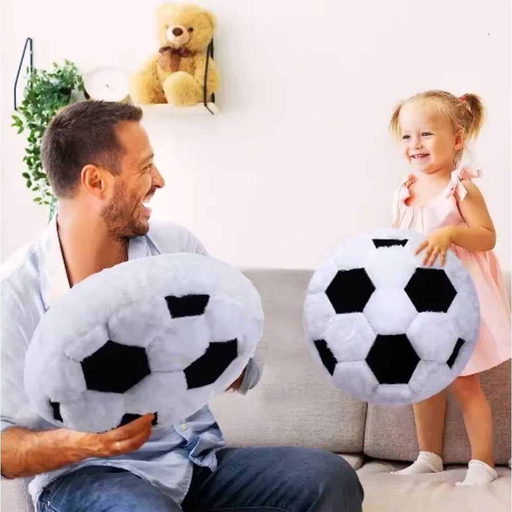 Creative Football Plush Fan Cushion Boyfriend Football Cushion Home Decoration Sports FanCute Soccer Shaped C251121