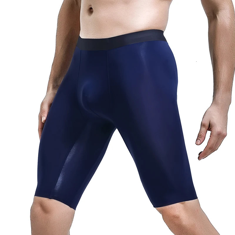 5 packs of mens sports underwear summer silk quick drying pants antiwear legs and loose boxing shorts 250417