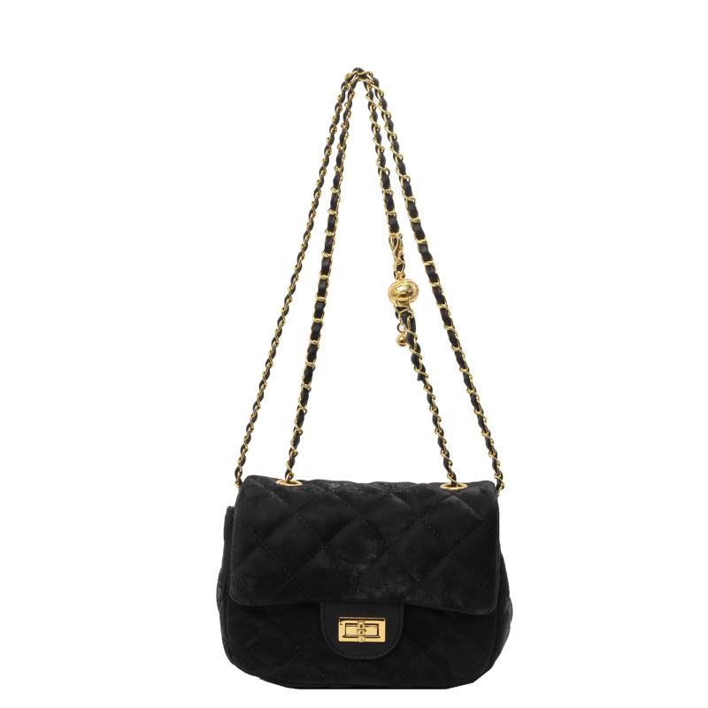 Designer Bag 2025 New Women's Solid Color Chain Strap Bag, Versatile Underarm Shoulder Crossbody Purse for Daily Commuter