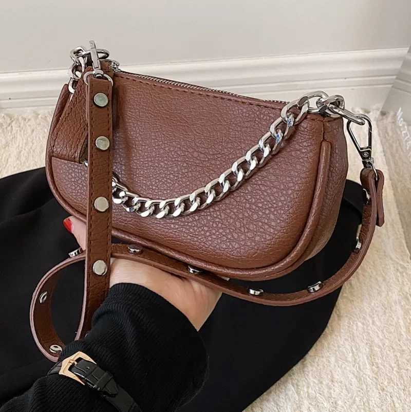 Ladies Casual Shoder Bag Fi Chain Handbag Autumn and Winter New Messenger Wens Bag Y251121