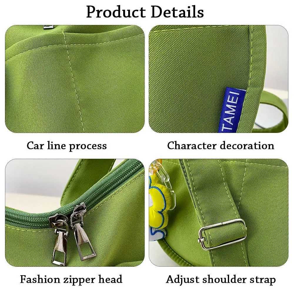 Fashion Solid Color Shoulder Bags Canvas Handbags Women Large Capacity Underarm Messenger Crossbody BagT251121