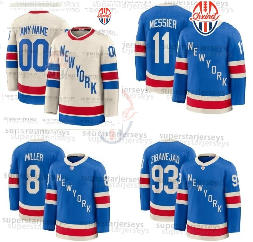 Mens Womens Youth 8 Miller Panarin 2026 WinterClassic Jerseys Z i b a n e j a d 93 Fox Shesterkin Soucy Carrick Cuylle Gretzky Stitched Your Name Numb
