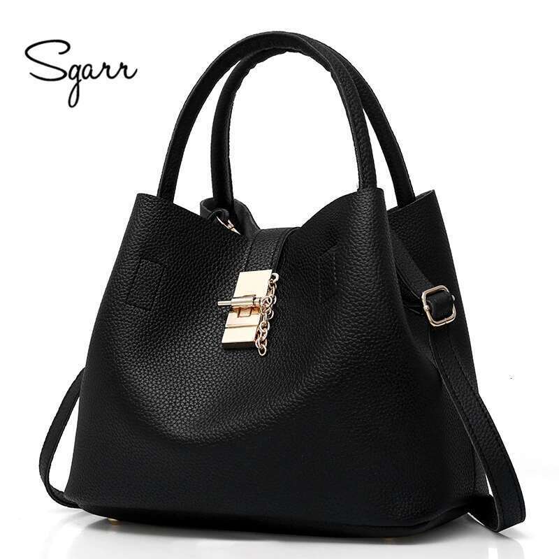 SGARR Black Red Bucket Crossbody Single Shoulder Female Handbag Designers Messenger Bag Women Mother Bags Bag