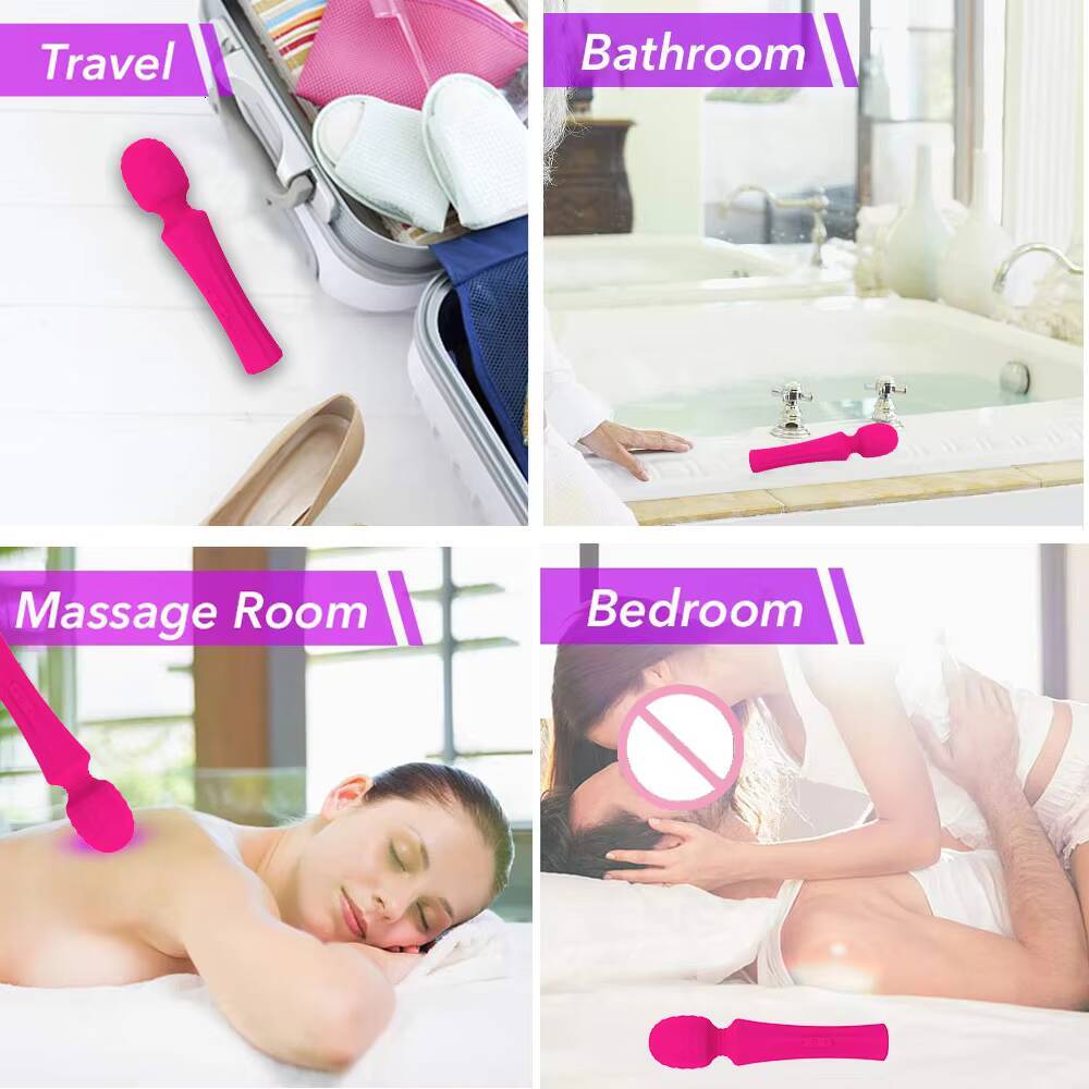 7-Level Waterproof 5-Speed Variable Silicone Vibrator Stick 8-Frequency Mode Strong Shock for Women Adult Sex Toys