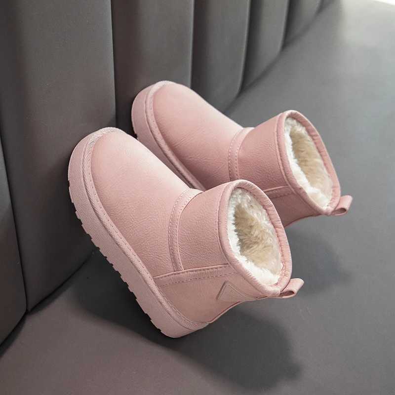 Childrens Snow Boots Winter Girls Warm Fashion Lightweight Comfortable Cotton Shoes Outdoor Non Slip Soft Sole Boys Short BootW251121