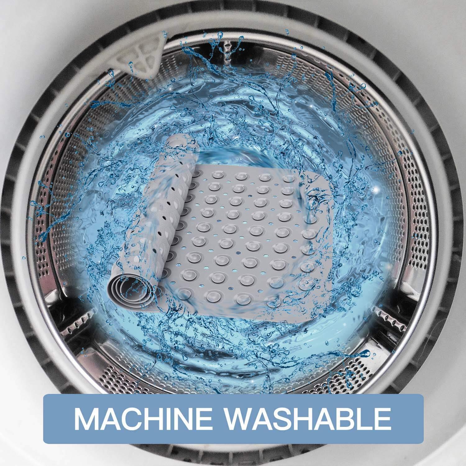 Non-Slip Bath Tub Mat (40 X 16)Inch Extra Long Antibacterial Bathroom Shower Mat