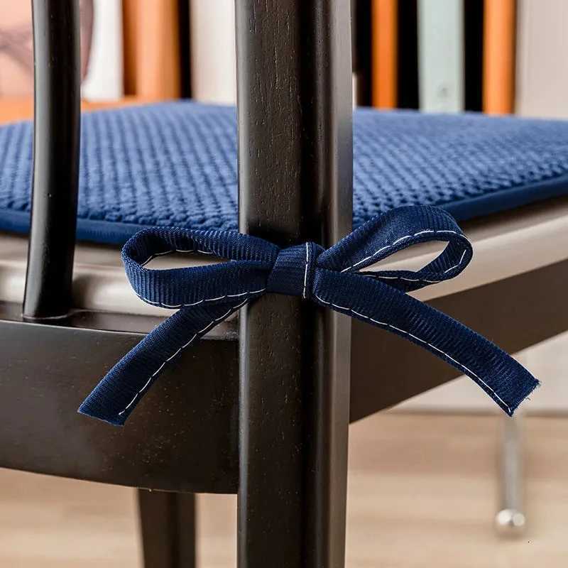 Small Fresh Style Corduroy Dining Chair Cushion Horseshoe-shaped Office Sedentary Stool Pad Thicken Anti-slip Sponge Chair Mat C251121