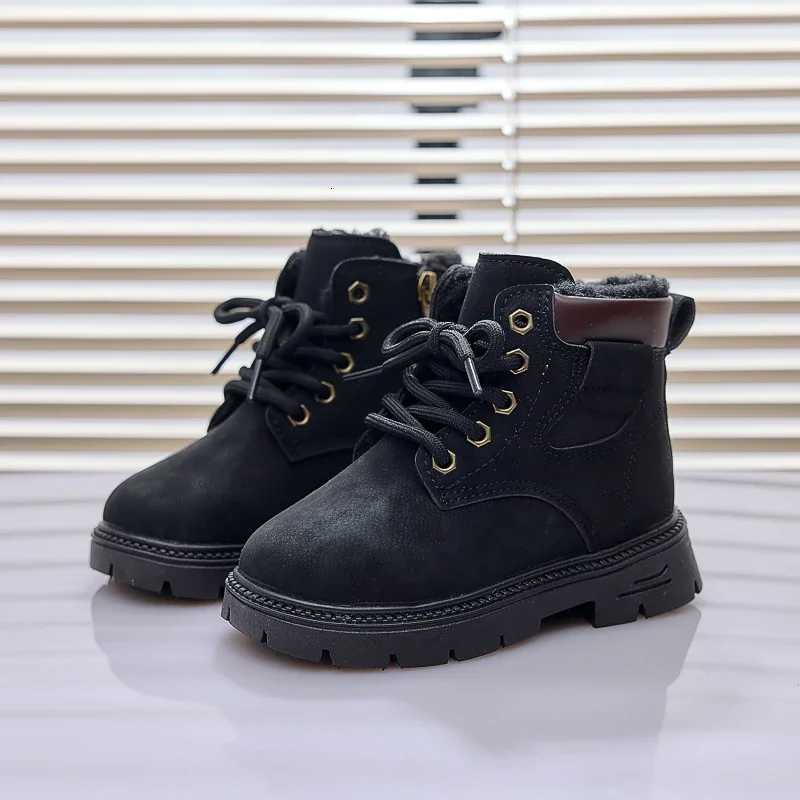 Children Warm Boots with Thick Fur Kids Short Boots Plush Comfortable 2025 Winter Boys Girls Ankle Boots Soft Bottom Non-slipW251121