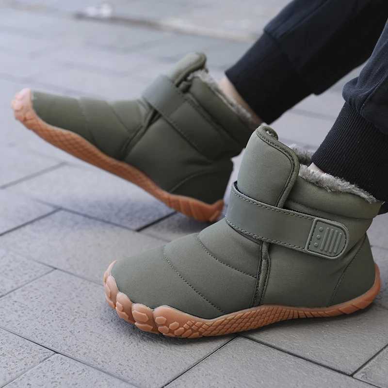 Kids Snow Boots Comfortable Childrens Boots Outdoor Waterproof Anti-slip Boys Warm Plush Boots Girls Soft Fur Winter Warm BootsW251121