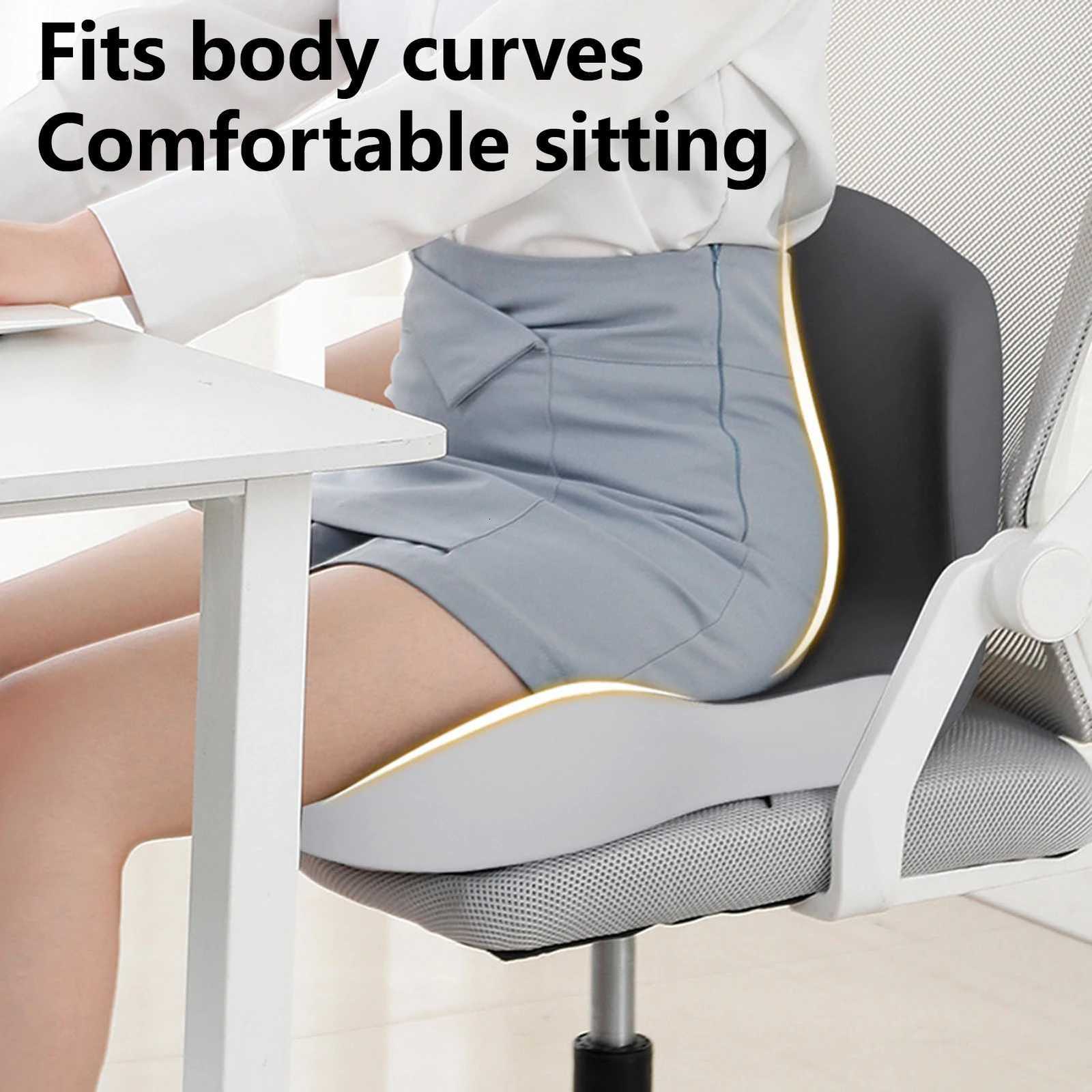 Memory Foam Seat Cushion Back Support for Office Chair Car Home Use with Lumbar Support for Students C251121