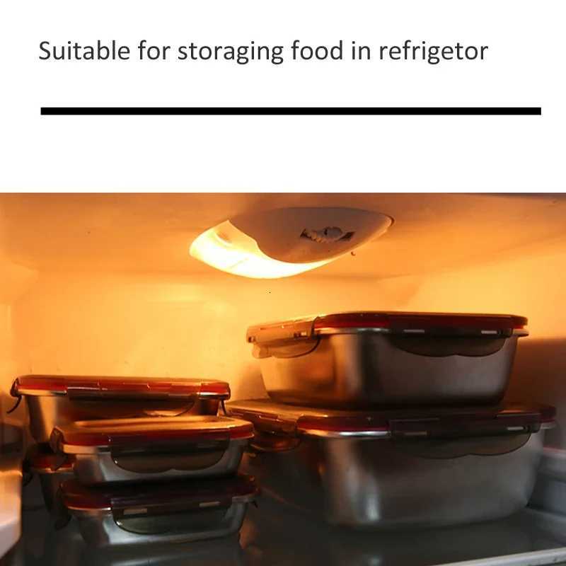 304 Stainless Steel Food Lunch Bento Box Sealed Leakproof Travel Storage Box Household Pickle Boxes Refrigerator Food ContainerM251121