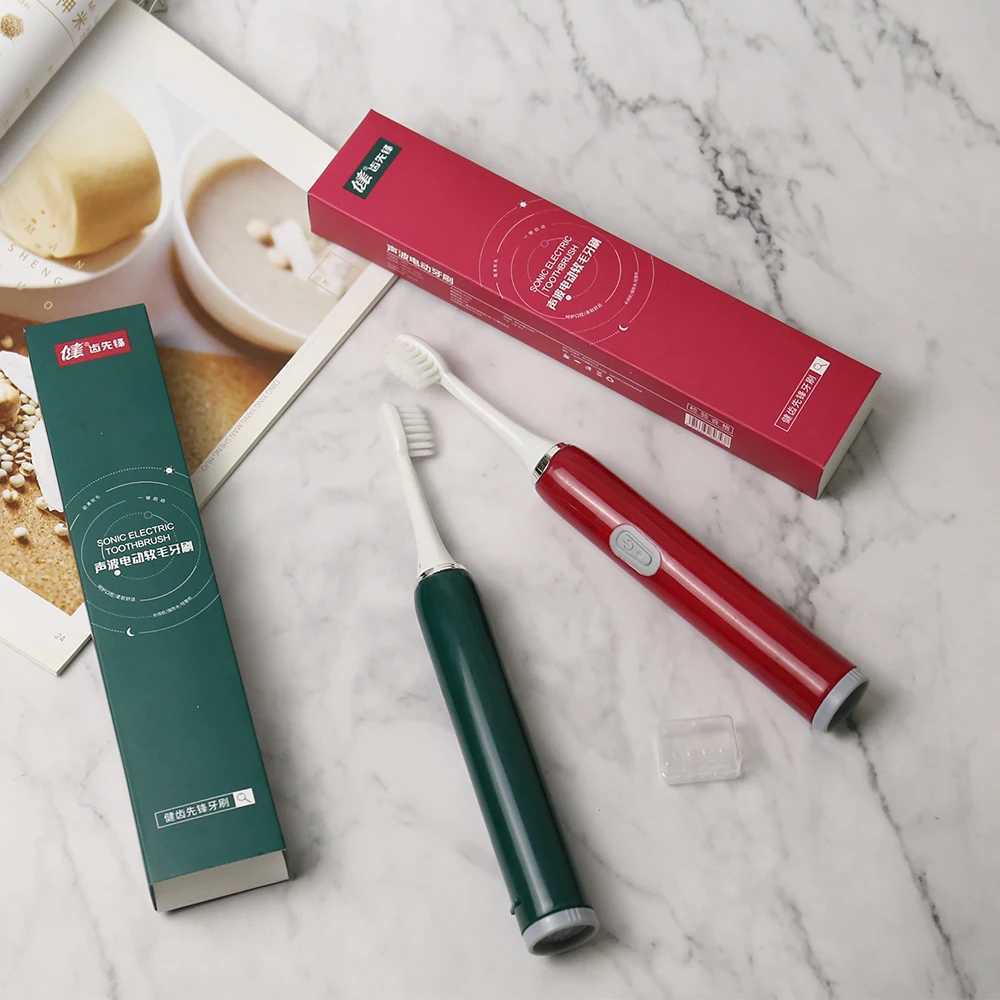 5 brush head electric toothbrush portable battery powered waterproof rating IPX7 oral care C251121