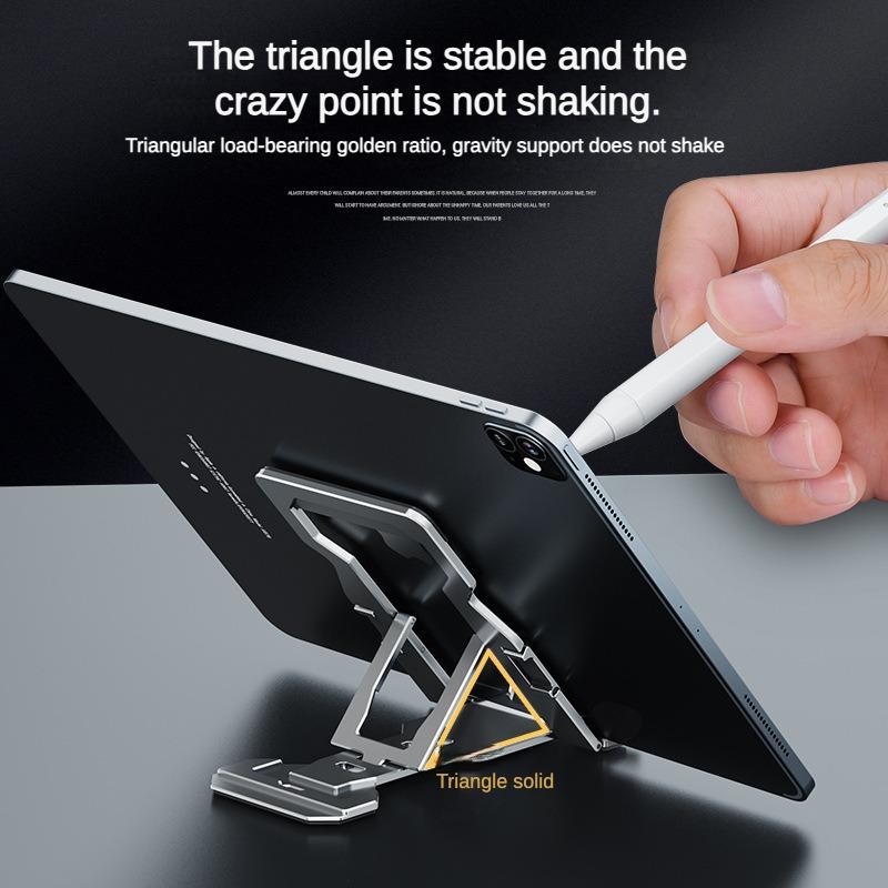 Aluminum alloy phone holder, desktop live streaming holder, suitable for iPad tablets and phones