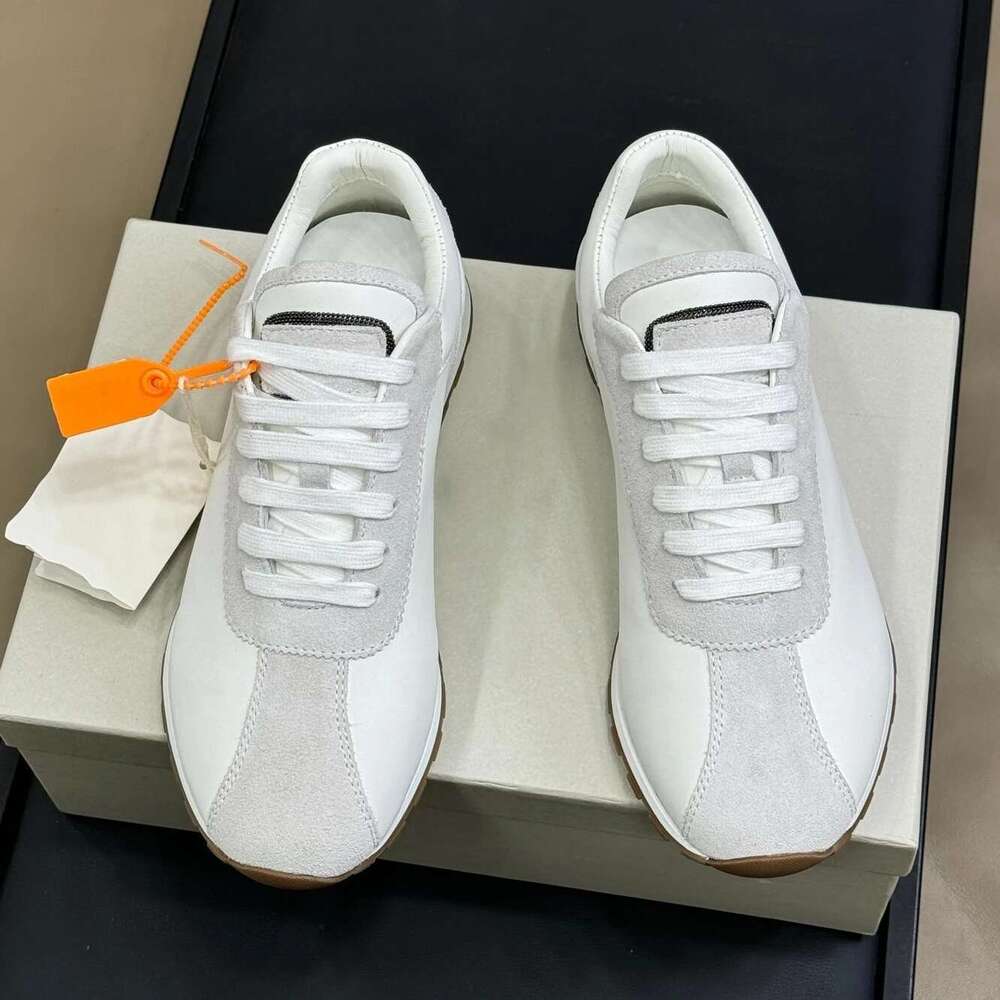 2025 Newest Spring Autumn Real Suede Round-Toe Lace-Up Casual Tennis Sneaker Sewing Shoes For Woman Sapato Feminino