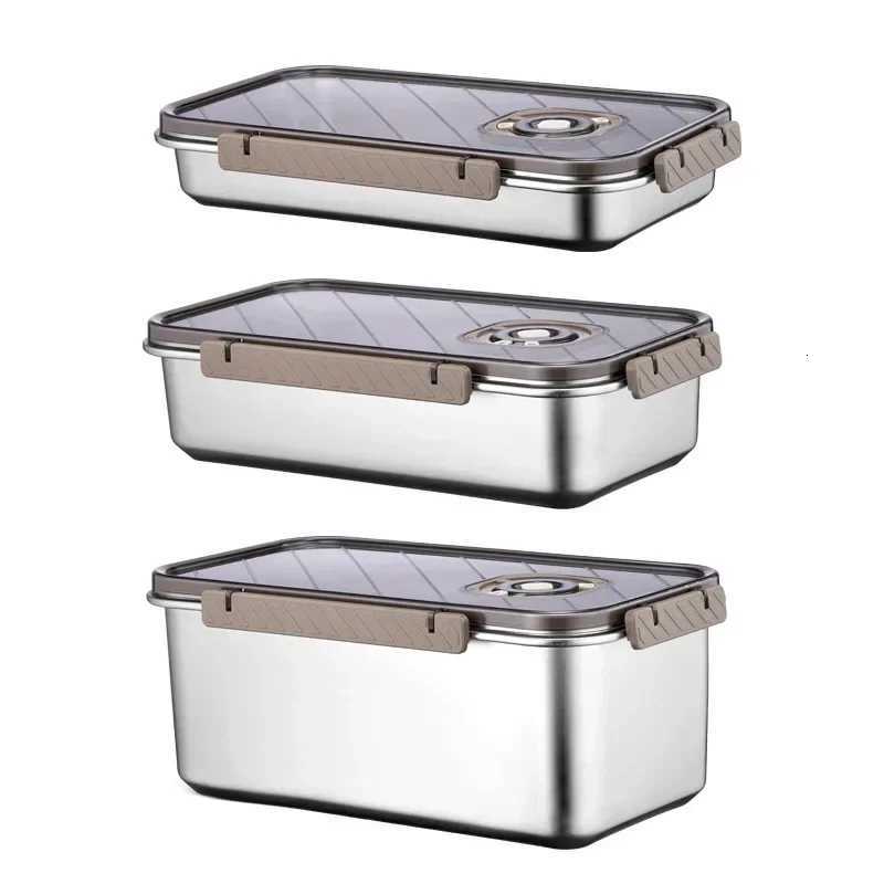 304 Stainless Steel Fresh-keeping Box Dumpling Egg Storage Box Refrigerator Quick Frozen Sealed Food Containers Kichen OrganizerM251121