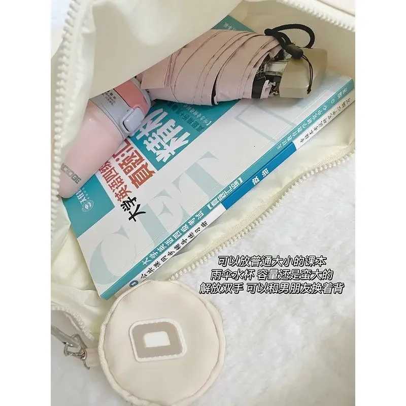 Versatile Crossbody Dumpling Bun for Women 2025 New College Students Commuting to Class Large Capacity Canvas BagT251121
