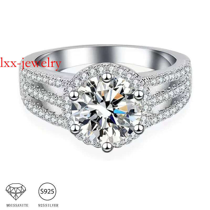 Sterg Sier Moissanite Ring Fashion Niche Design Girlfriend Proposal Wedding Birthday Gift