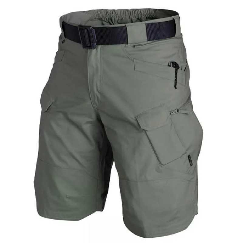 Outdoor Cargo Military Men Tactical Shorts for Summer Waterproof Urban Shorts Trekking Camp Pants Multi Pocket Plus Size Hiking W250421