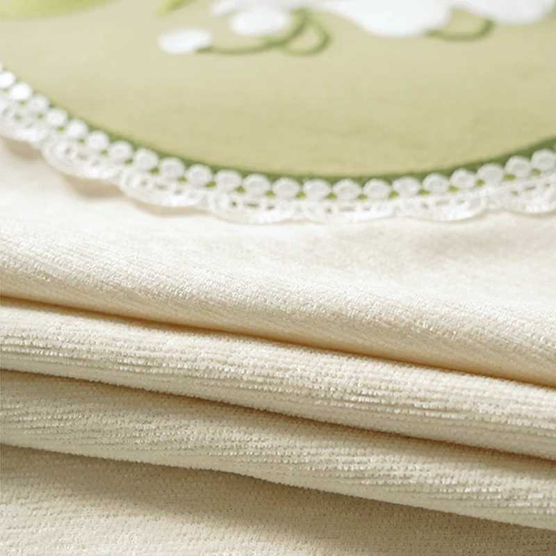 Thickened Cushion Lily-of-the-valley Chaircushion Universal Embroidery Non-slip Office Seat Cushion Square Diningchair Cushion C251121