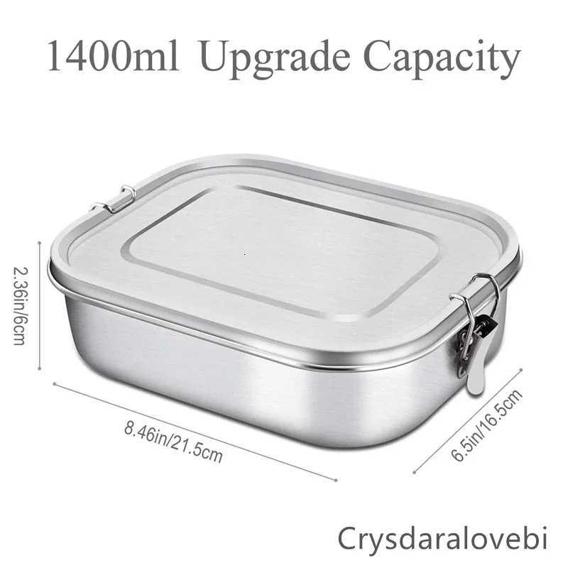 Stainless Steel Bento Kids Lunch Box for school Container 3-Compartment Bento Lunch Box Sand Two Sides Food ContainerM251121