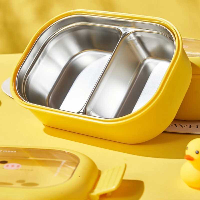 Portable 304 Stainless Steel Lunch Box For Kids Students Picnic Sealed Food Container Heatable Lunch box Kitchen OrganizerM251121