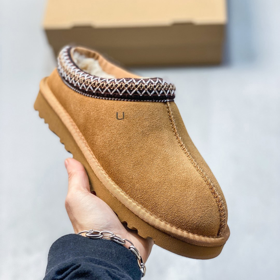 With Box Brand Tag Boots Designer Classic Ultra Mini Boots Snow Micro Boot Platform Short Women Men Fur Sheepskin Tasman Tazz Chestnut Sand Mustard Seed Boot Size 35-43