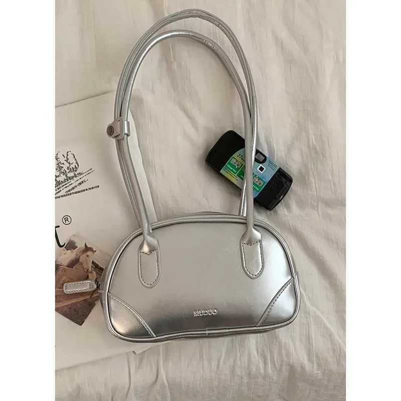 Red Bowling Bag Wens Handbag Underarm Bag Single Shoder Fiable New 2025 Trendy Korean Sle Large Size PU Leather Y251121