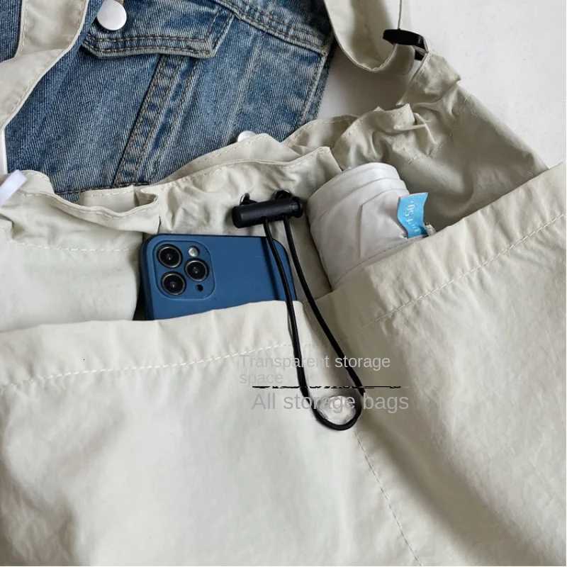 2024 New Nylon Shoulder Bag Fashionable Shrinkage Anti Wrinkle Crossbody Bag Lightweight Large Capacity Commuter Women Tote BagT251121
