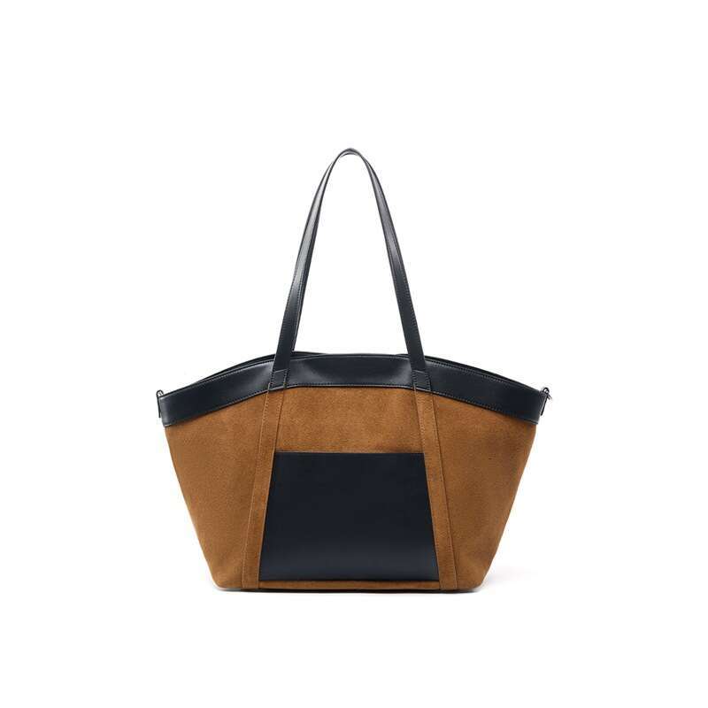 Luxury Bags Designer Underarm Shoulder Bags Matte Suede Style Commuter Premium Top Handle Bags Large Capacity Women's Niche Tote