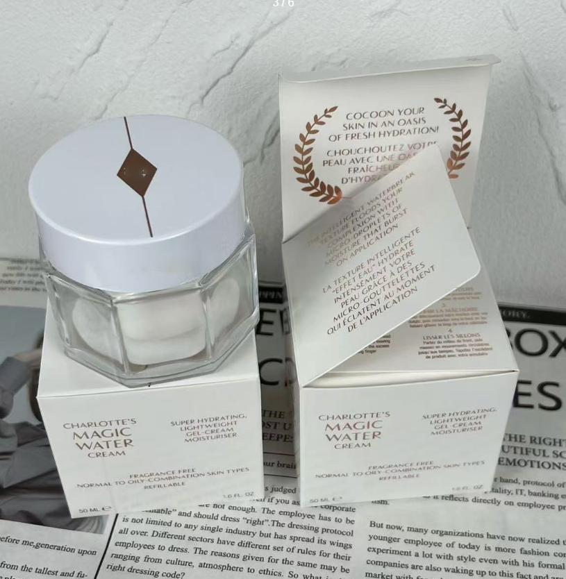 Pre Makeup Water Blasting Cream 50ml CHARIOTTE'S MAGIC WATER CREAM Moisturizing Magic Face Cream Moisturizing Soothing High Quality Fast Shipping