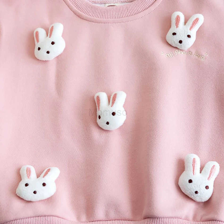 Sanrio Girls Fall Stylish and Cozy 3D Rabbit Sweatshirts Little Girls Autumn Outfits Daily Casual Children Clothing Girls Birthday Gift H251121