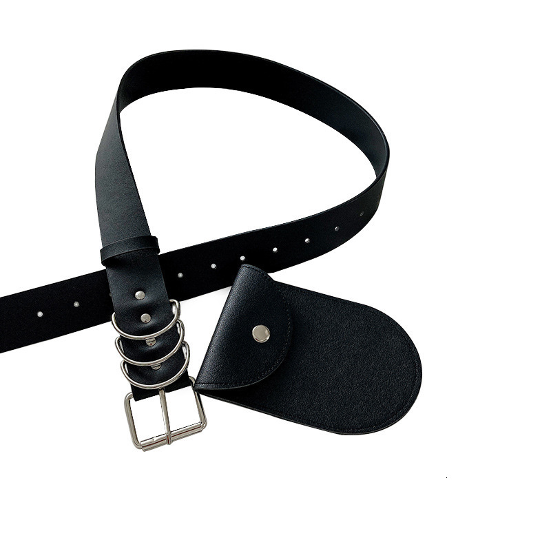 Waist waist belt womens decorative jeans student hip-hop trend black metal waist chain cool trend ins style belt