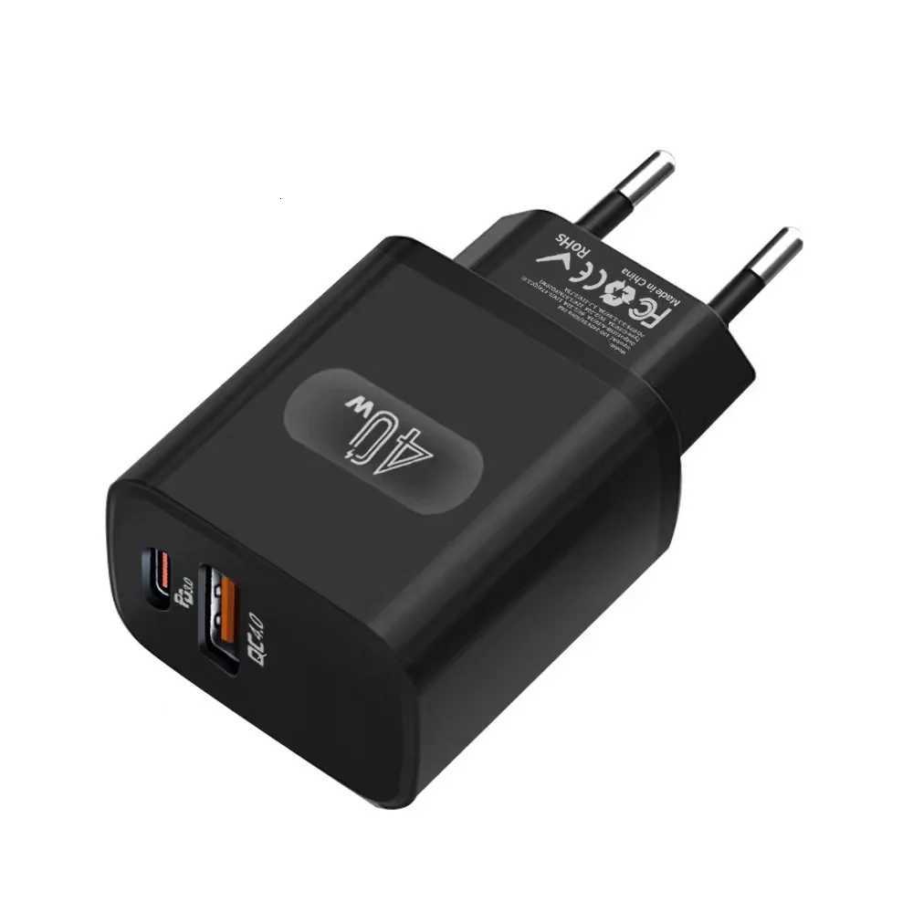 40W USB-C Fast Charger Adapter PD Wall Charger block PD QC 40 PPS Dual Port Type C Charger for iPhone Xiai Y251120