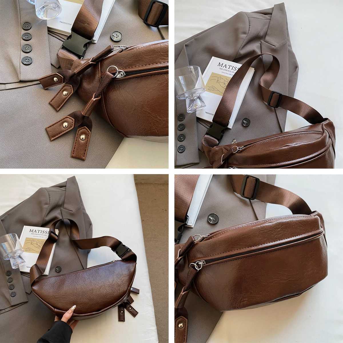 Fashion Classic Vintage PU Ch Bag for Wen Quilted Large Capacity Adjustable Strap Glossy Finish for Cmute Shopping Shoder Bag Y251121