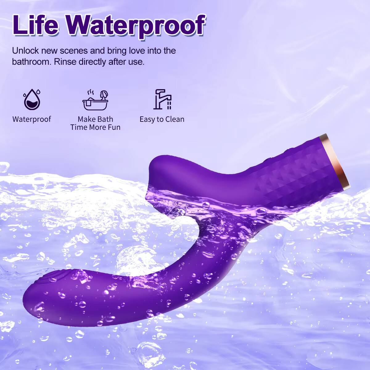 Female Vibrating Sucking and Slapping Massage Stick Strong Shock AV Stick Sexy and Teasing Double-headed Stick