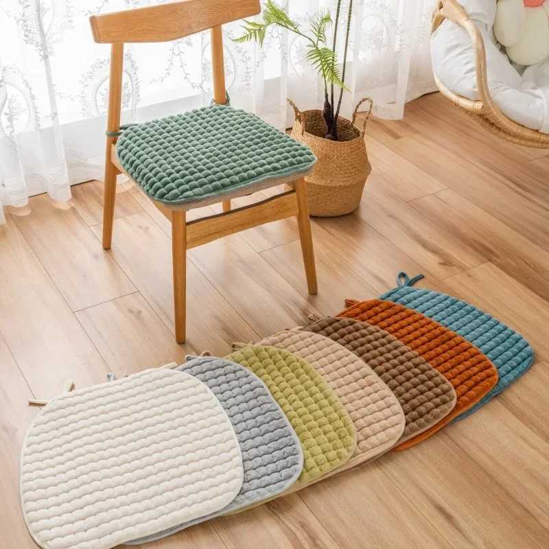 Winter-thicker Square Chair Cushion Seat Pad With Tie Cotton Seat Cushion Filling Dining Chair Cushion Non-Slip Dinning ChairPad C251121